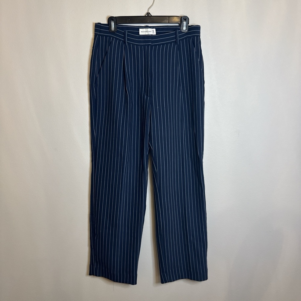 Women’s Abercrombie Navy Pinstripe Pants